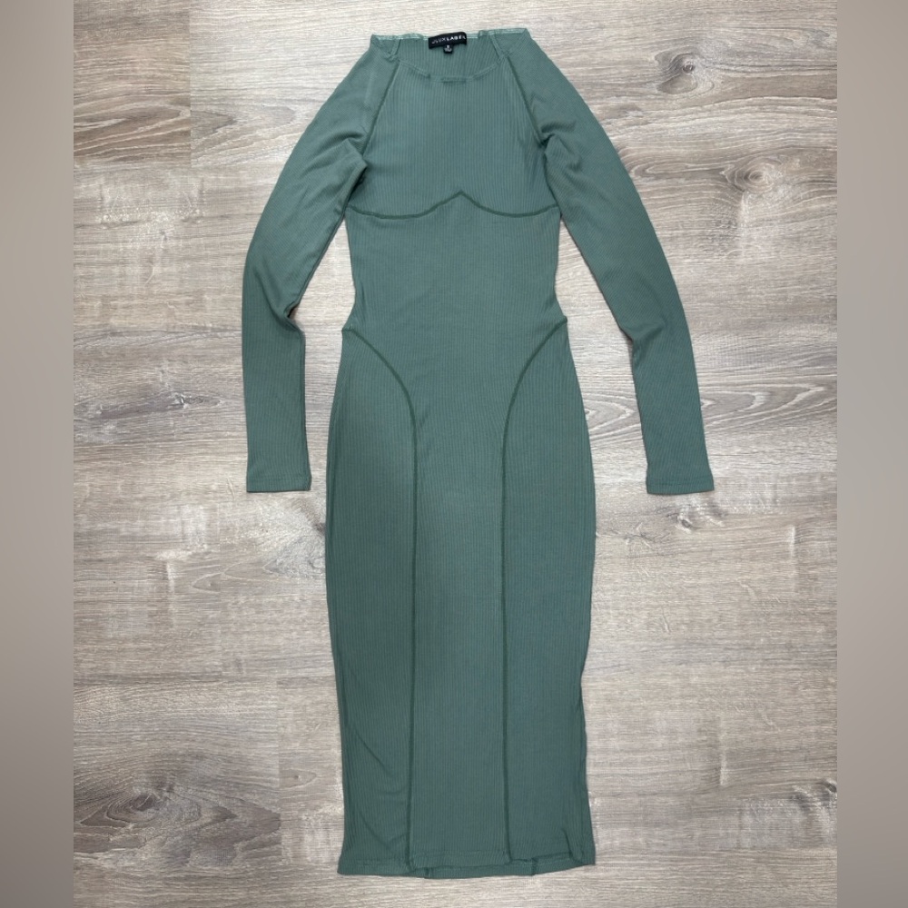JLUXLABEL Teal Long Sleeve Dress